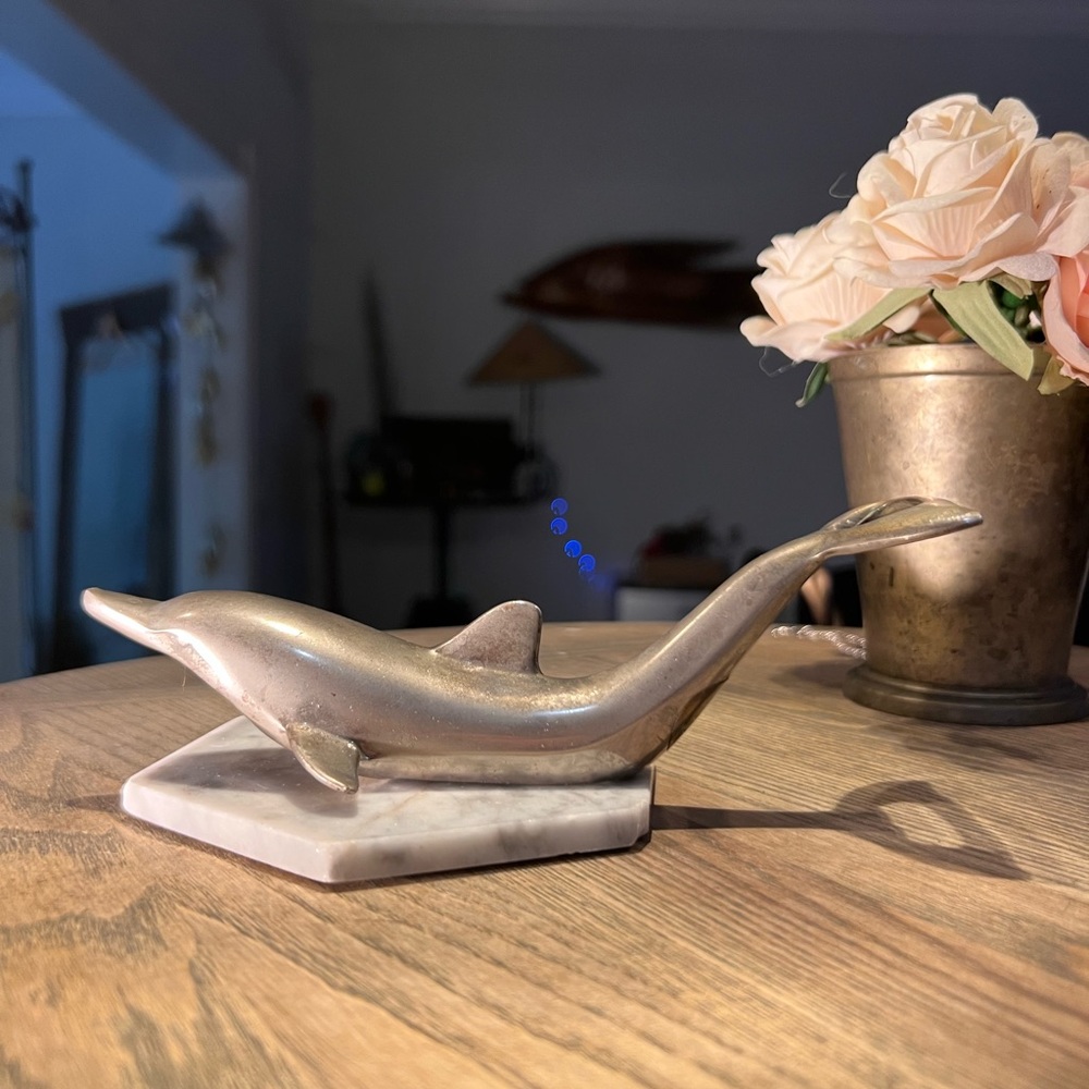 Unique Vintage Silver Realistic Dolphin Bottle Opener